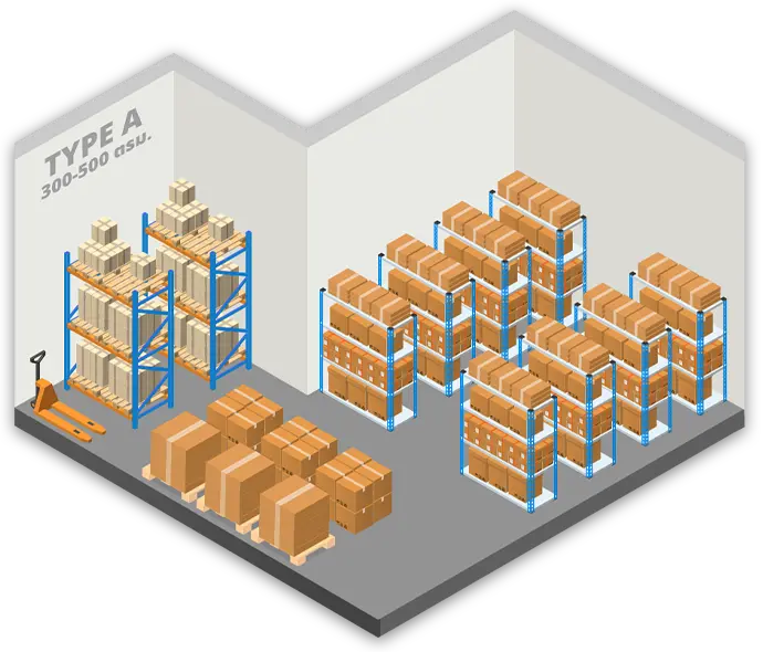 gci warehouse room type A ห้องโกดังแบบ A