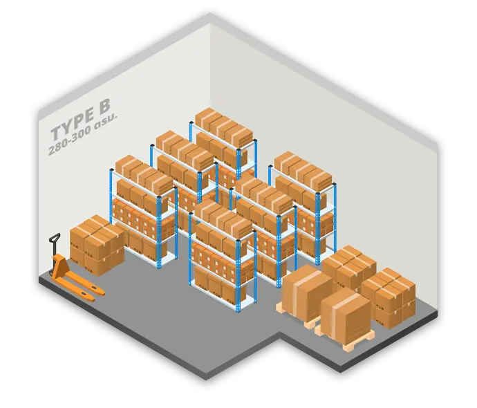 gci warehouse room type B ห้องโกดังแบบ B