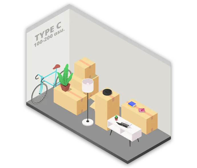 gci warehouse room type C ห้องโกดังแบบ C
